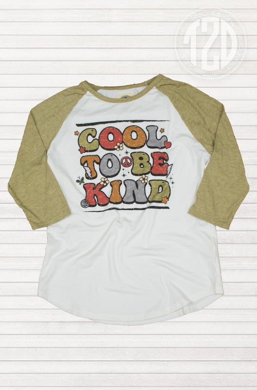 Retro Cool To Be Kind Raglan