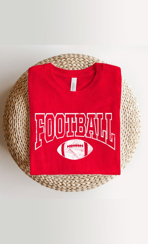 Distressed Football Graphic Tee