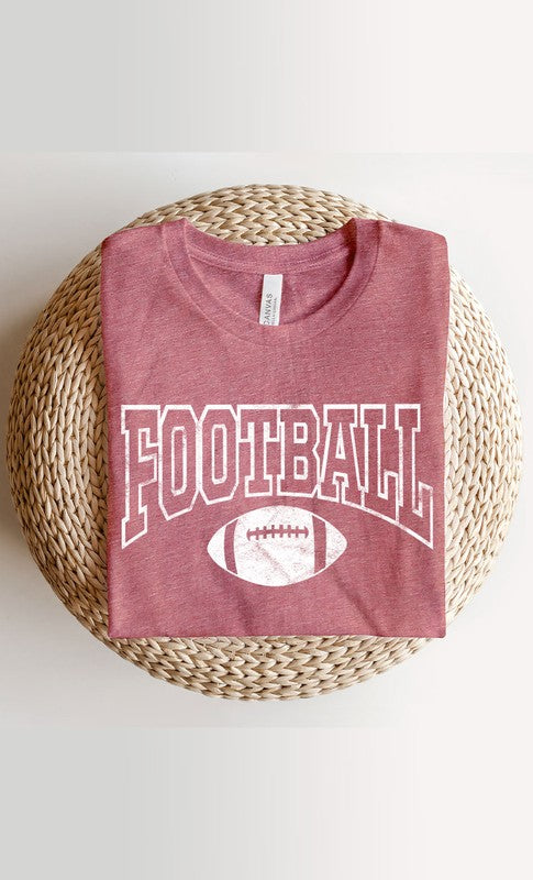 Distressed Football Graphic Tee