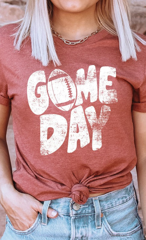 Distressed Game Day Graphic Tee PLUS