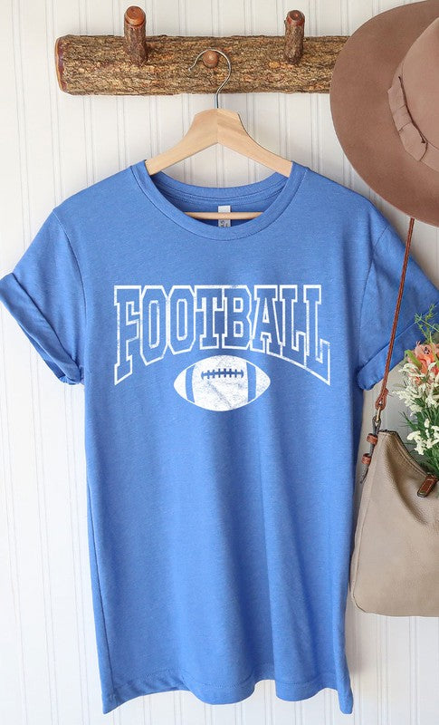 Distressed Football Graphic Tee