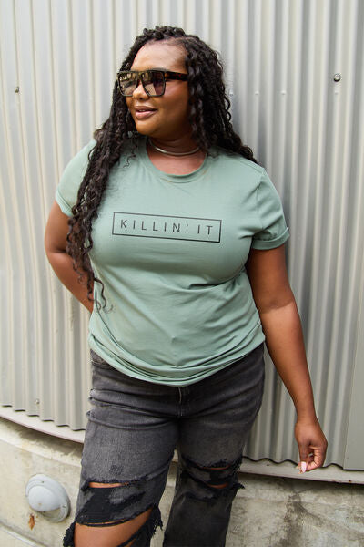 Simply Love Full Size KILLIN’IT Short Sleeve T-Shirt